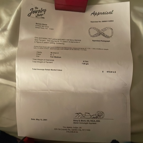 14k gold diamond slide - Picture 4 of 4